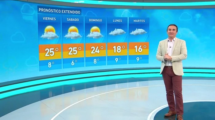 Vanessa Noé y el informe del tiempo para este lunes 26 de septiembre