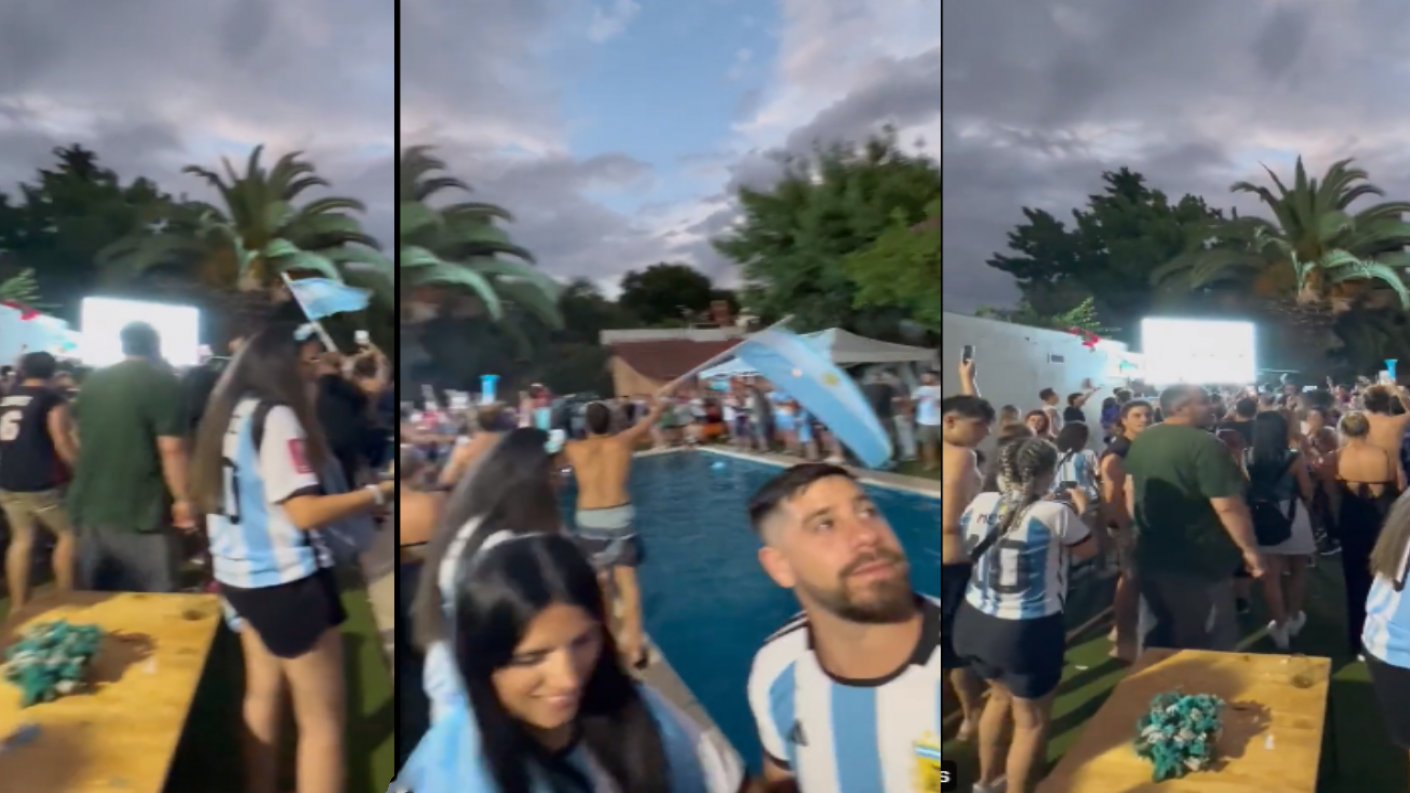 Como Una Fiesta De Verano Hinchas Argentinos Festejaron El Paso A