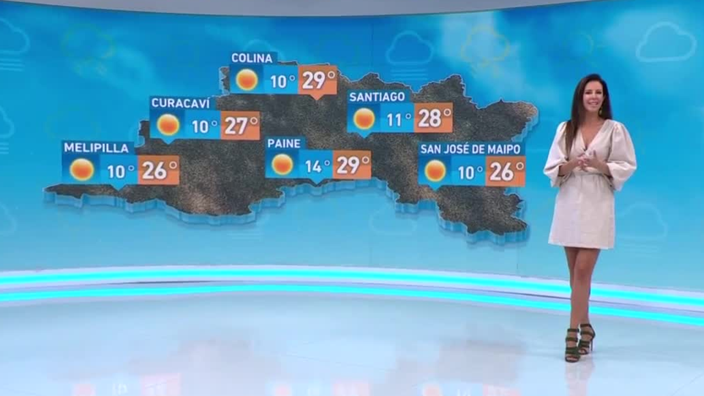 Máximas no alcanzan los 30 Vanessa Noé y el informe del tiempo