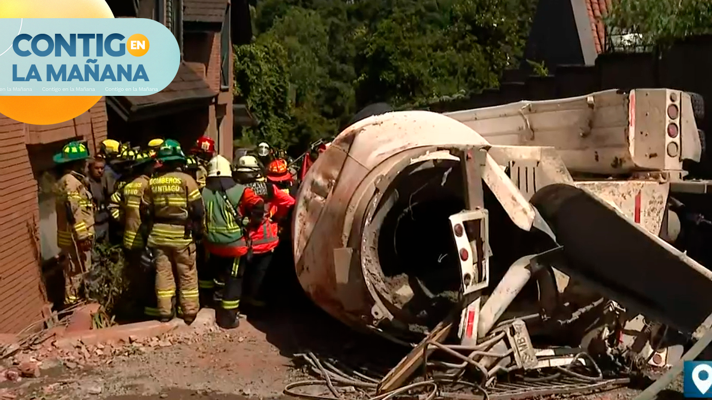 Grave Accidente Camión Volcó E Impactó Una Casa En Lo Barnechea Chilevisión 5348