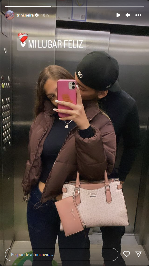 La tierna historia que dedicó Trinidad Neira a su pareja, Bastián Muñoz. Fuente: Instagram.